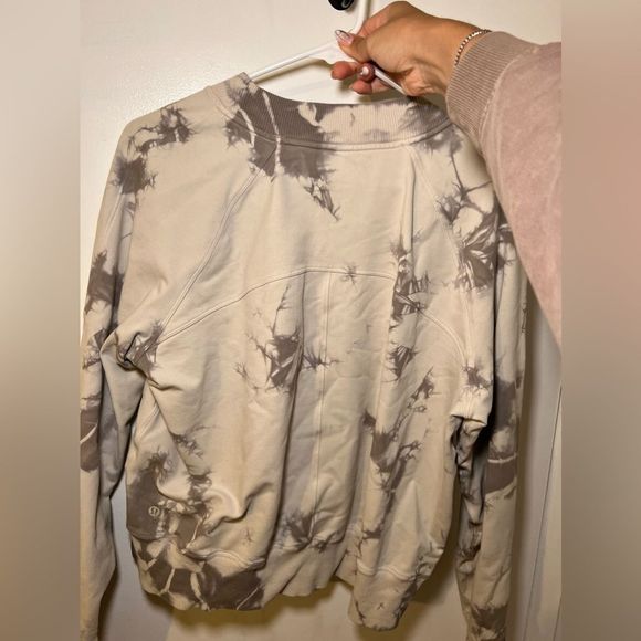 Lululemon It’s A Wash Long Sleeve Pullover Tie Dye Sweatshirt Cropped Sweatshirt - Picture 9 of 12